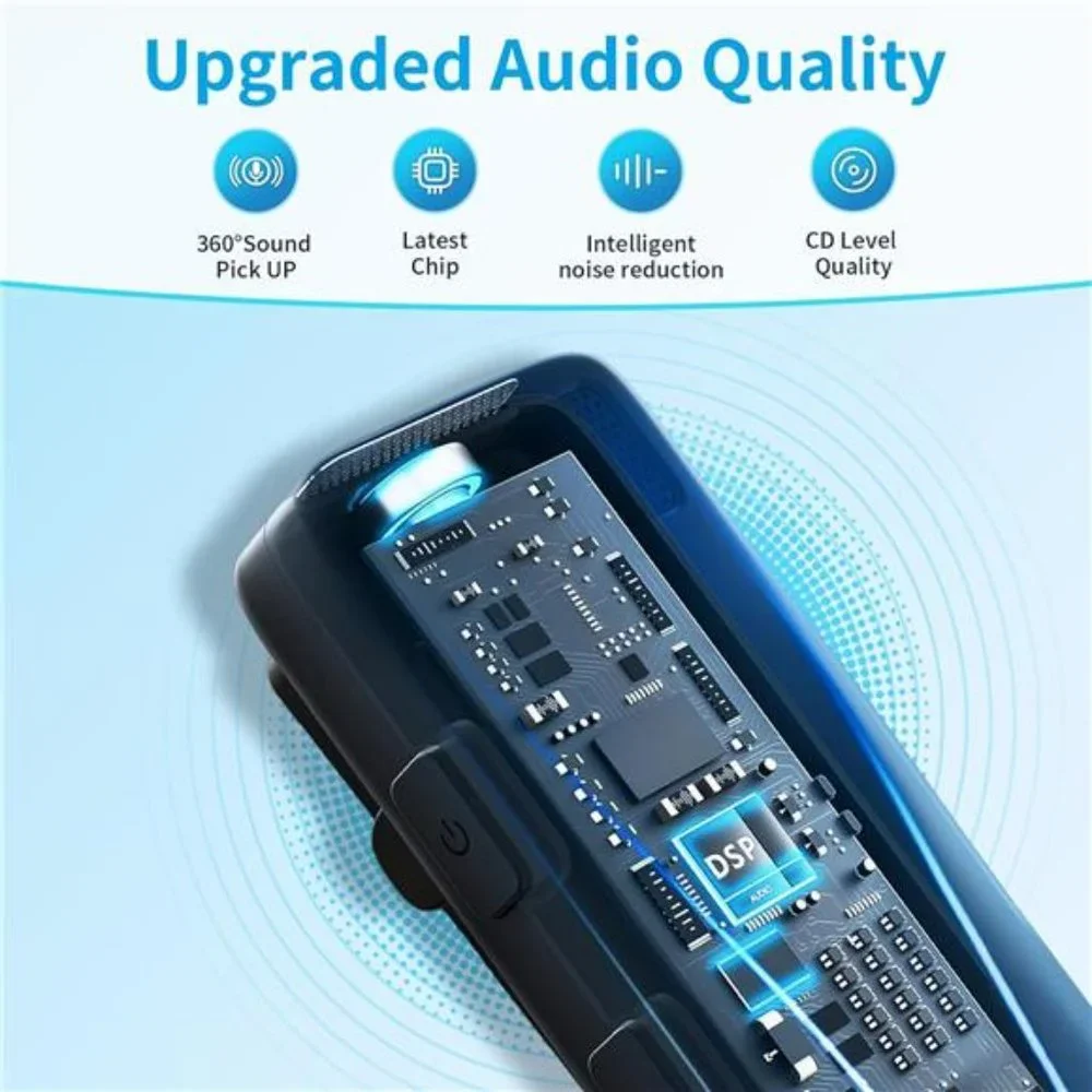 Mini Wireless Lapel Lavalier Microphone for Android,  - 2 Pack
